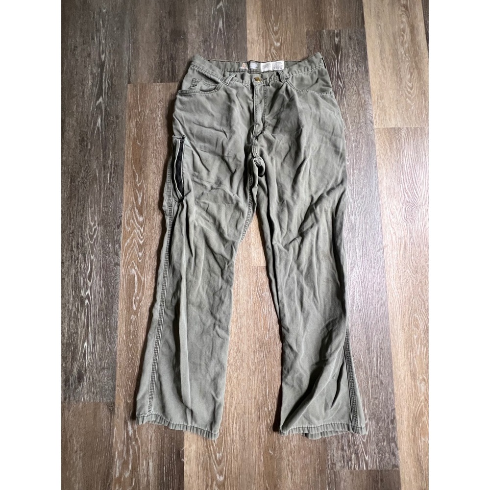 Lapco FR Work Pants Mens 32x32 Green Good Flame Resistant Carpenter Utility